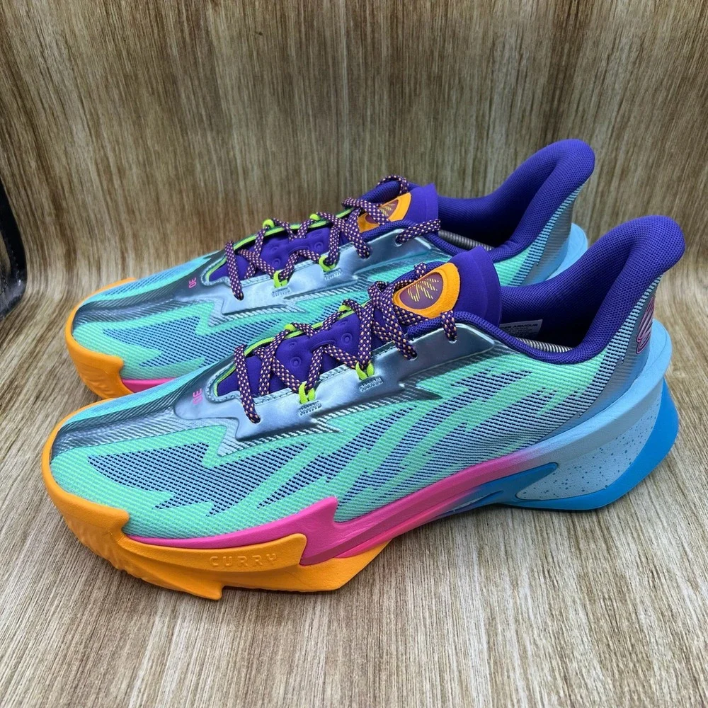 Under Armour‎ Curry Series 7 Cotton Candy Men's Size 14 Multi Color 3027983-465